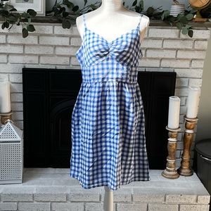 VGUC Old Navy Sundress Check Blue 14